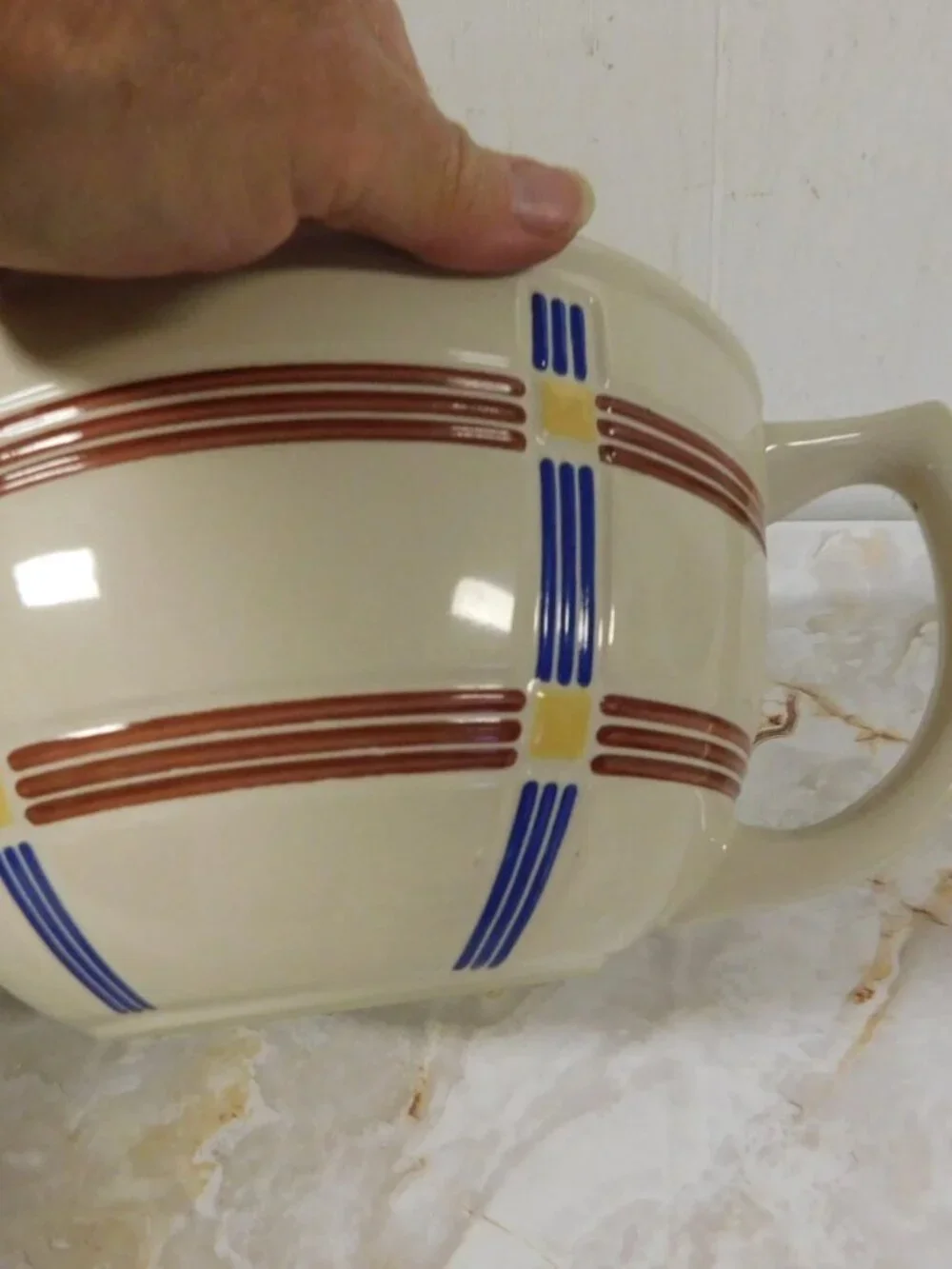 *** Longaberger Classic Bold Plaid Batter Bowl 2 Quart ***